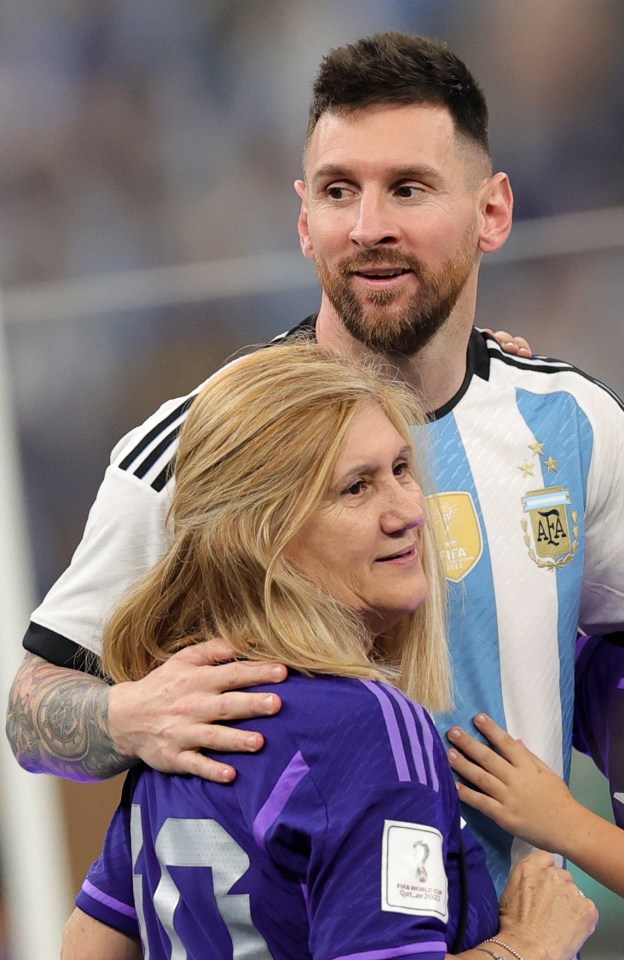 Messi enjoyed a special moment with his mother Celia Maria Cuccittini