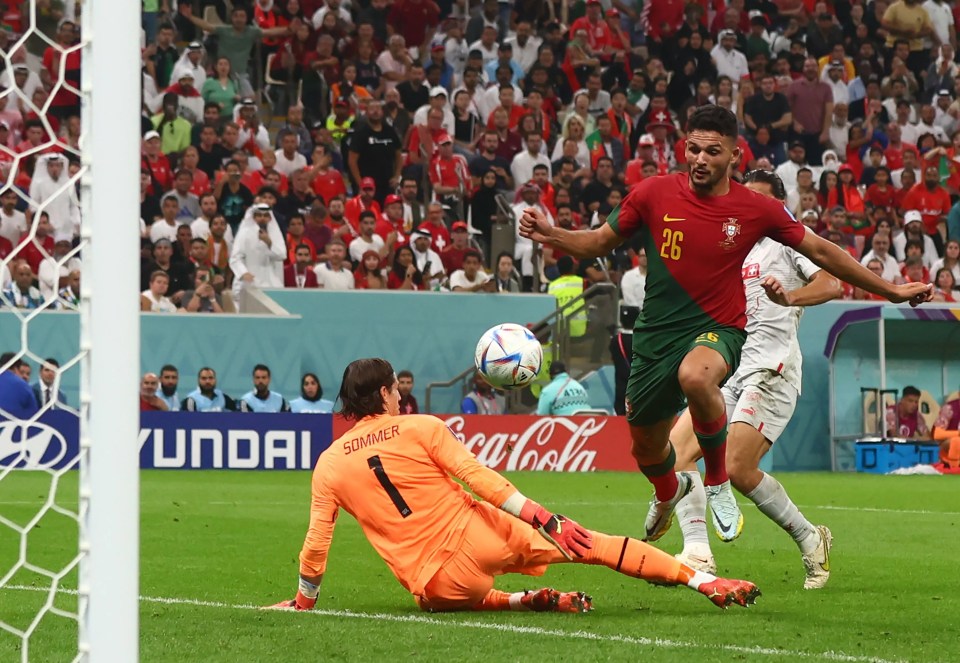 Ramos expertly chips in his third as Portugal run riot against Switzerland