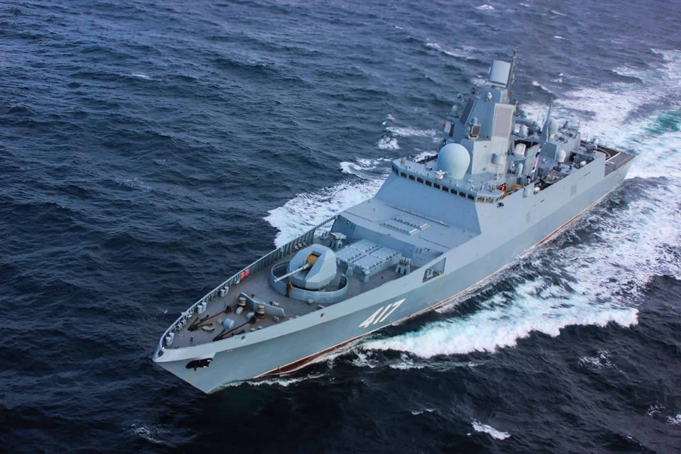 The new mission is expected to take the Gorshkov past the coast of Britain