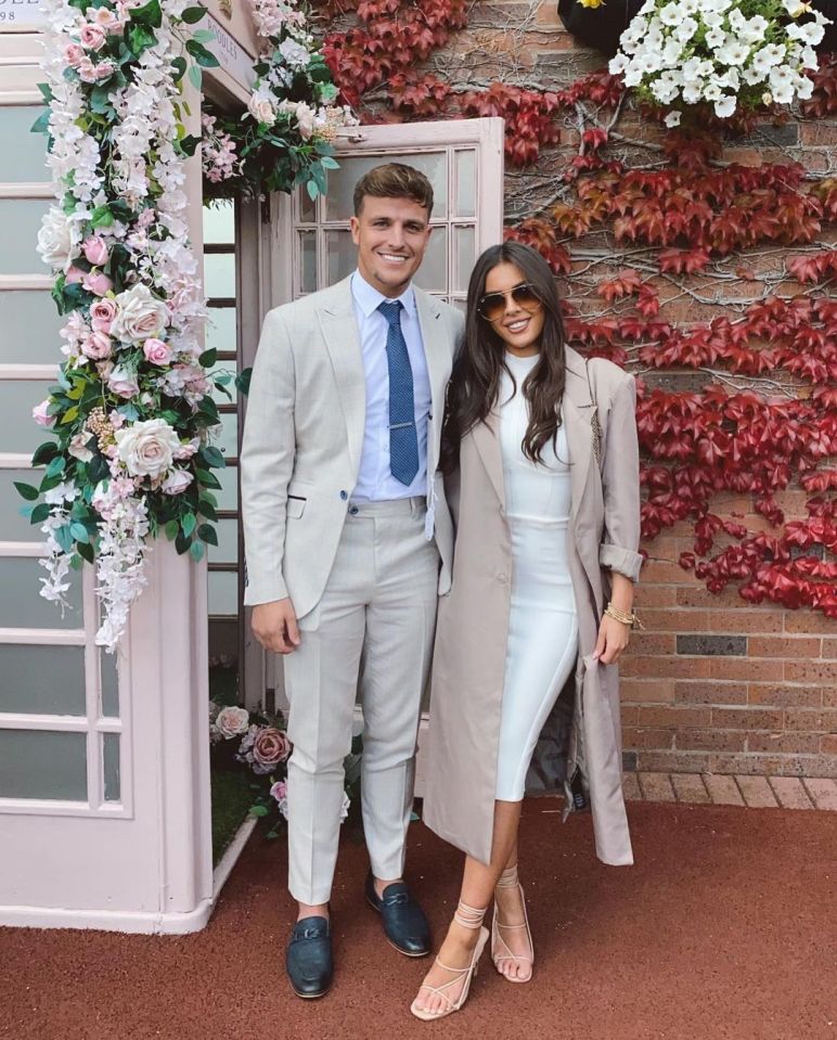 Luca and Gemma together at the races a month before they split