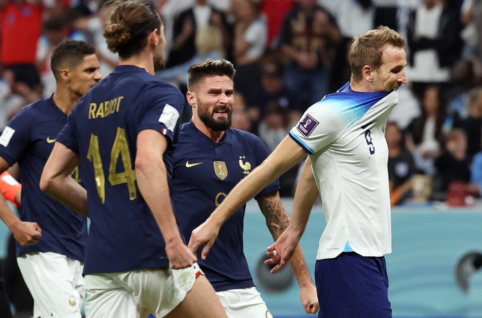 And France players swarmed around him following the miss