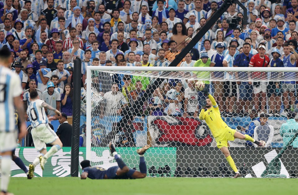 Messi stung Lloris' palms deep into injury time