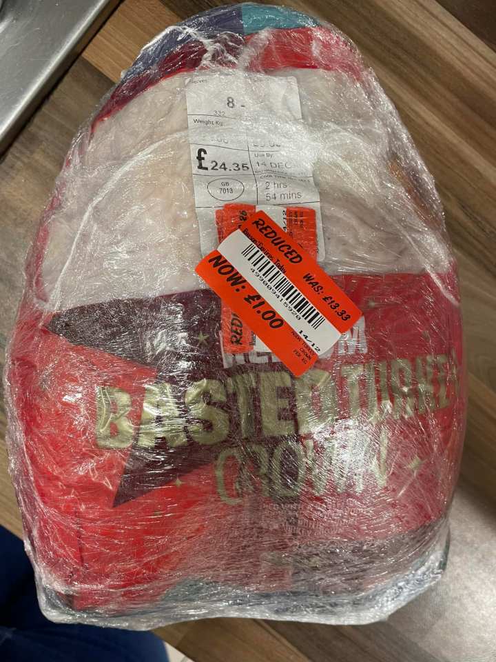 A bargain hunter has revealed that she managed to get her hands on a £1 Christmas turkey from Asda