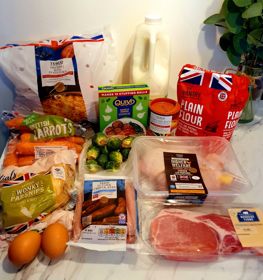 All the ingredients you'll need - they will cost you less than a fiver