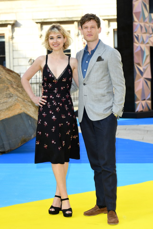 Love with actress fiancée Imogen Poots at the Royal Academy of Arts party in 2018