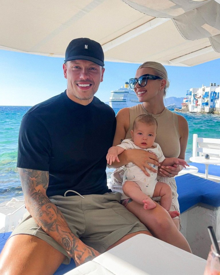 Inside Olivia Bowen's first family get away with baby Abel to Mykonos,