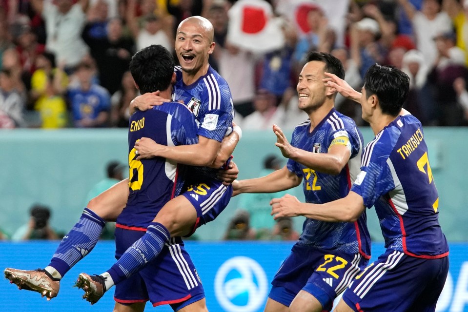 Daizen Maeda put Japan in front just before half-time