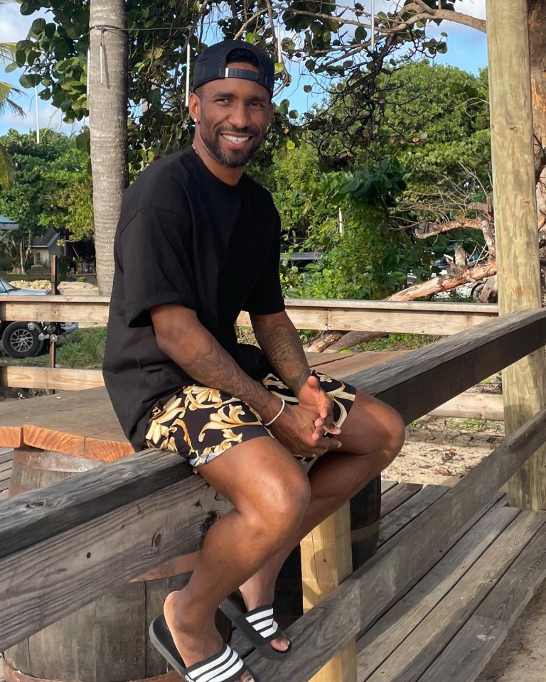 For the last two months, Defoe has only posted pictures of himself holidaying in St lucia