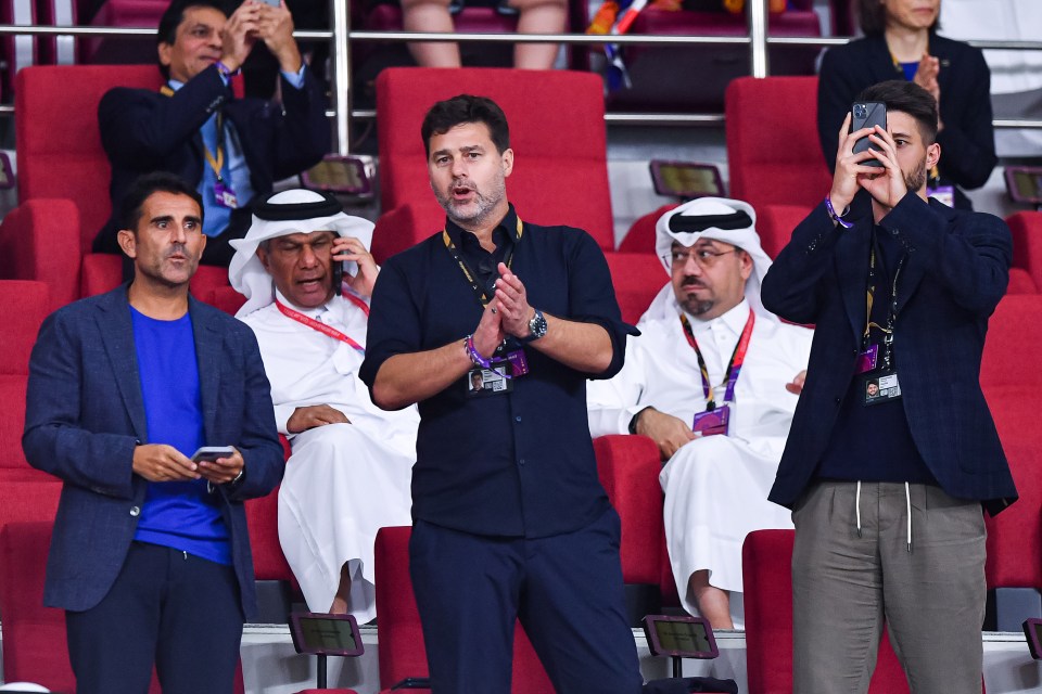 Mauricio Pochettino has been watching plenty of the action in Qatar