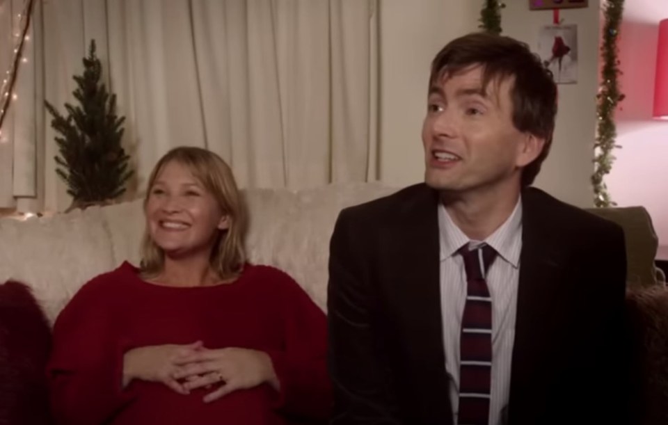 Joanna page and David Tennant in Nativity2