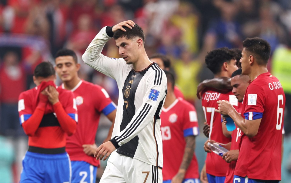 Germany have been eliminated at the group stage along with Costa Rica