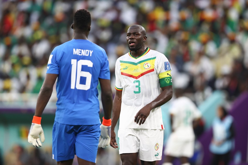 Edouard Mendy and Kalidou Koulibaly were both knocked out with Senegal