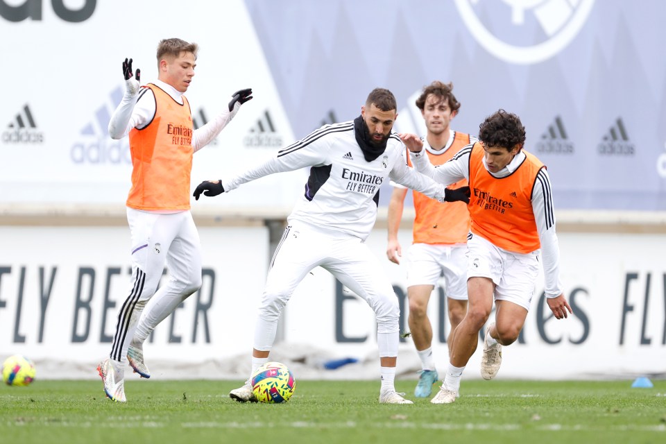 Benzema is back in full Real training and could return to play for France in the final