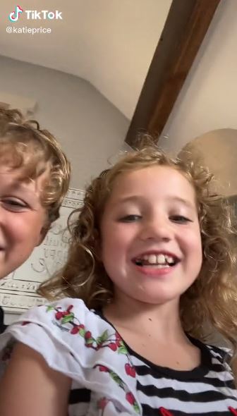 Earlier this month, Katie was suspended from TikTok after sharing videos of kids Bunny and Jett