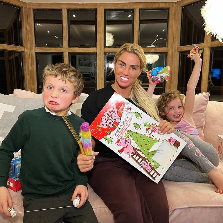 Katie Price with her kids Jett and Bunny