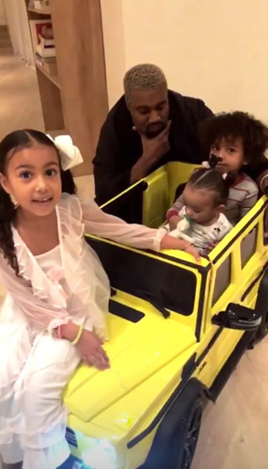 North was given a Mini Mercedes, mum Kim has a real one