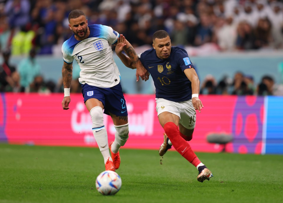 Kyle Walker did a good job defending Kylian Mbappe at the weekend