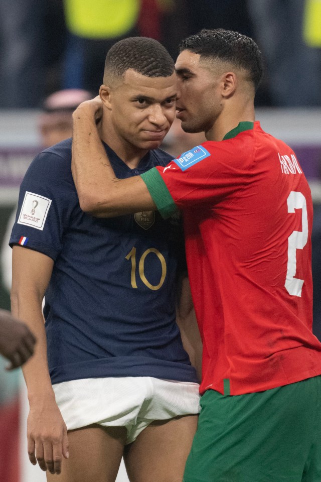 Pictures from the Fifa World Cup have gone viral after the Morocco and France semi-final match