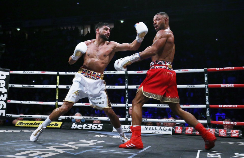 Kell Brook was in dominant form as he breezed past long-time rival Amir Khan