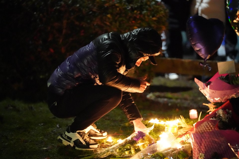 Devastated family and friends left messages to the kids at the vigil