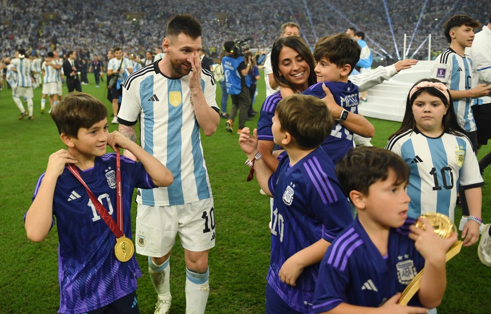 Messi appeared emotional after sealing another piece of history