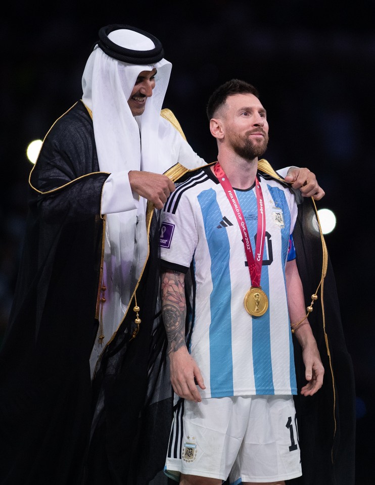 Lionel Messi was given a special bisht after winning the World Cup