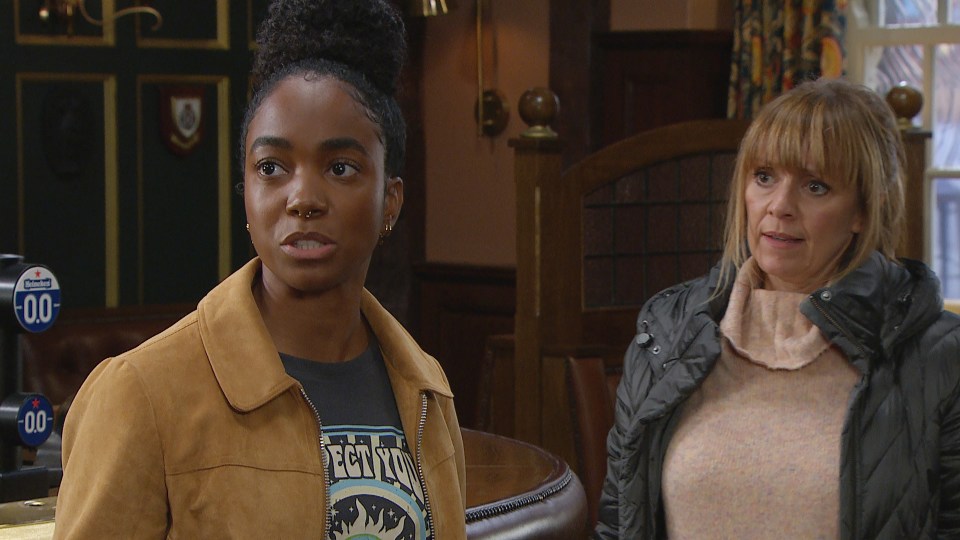 An argument breaks out in The Woolpack