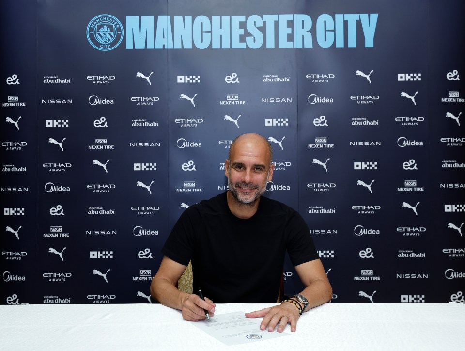 Guardiola signed a two-year contract extension last week at City