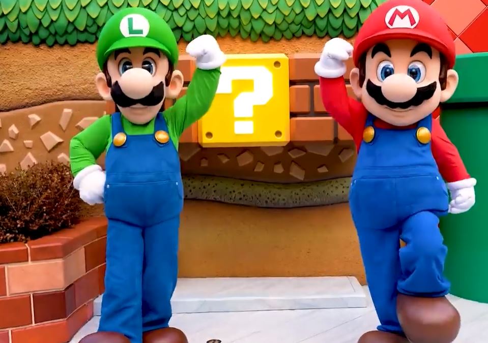 Characters such as Mario and Luigi will be available for meet and greets