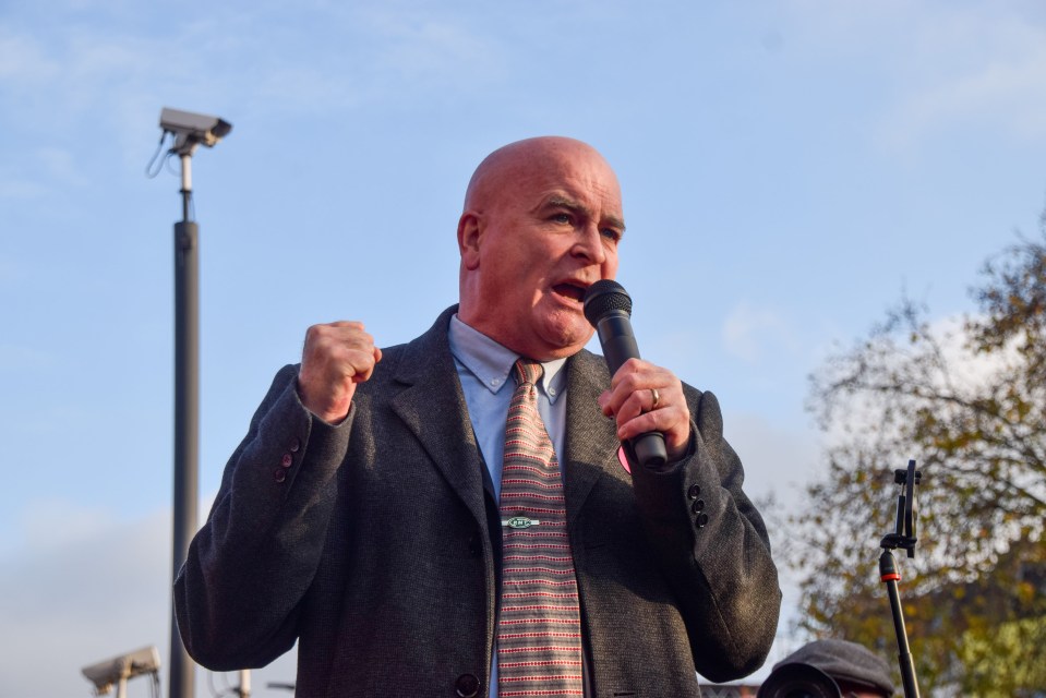 RMT chief Mick 'the Grinch' Lynch aims to lead more than 40,000 workers in mass walkouts