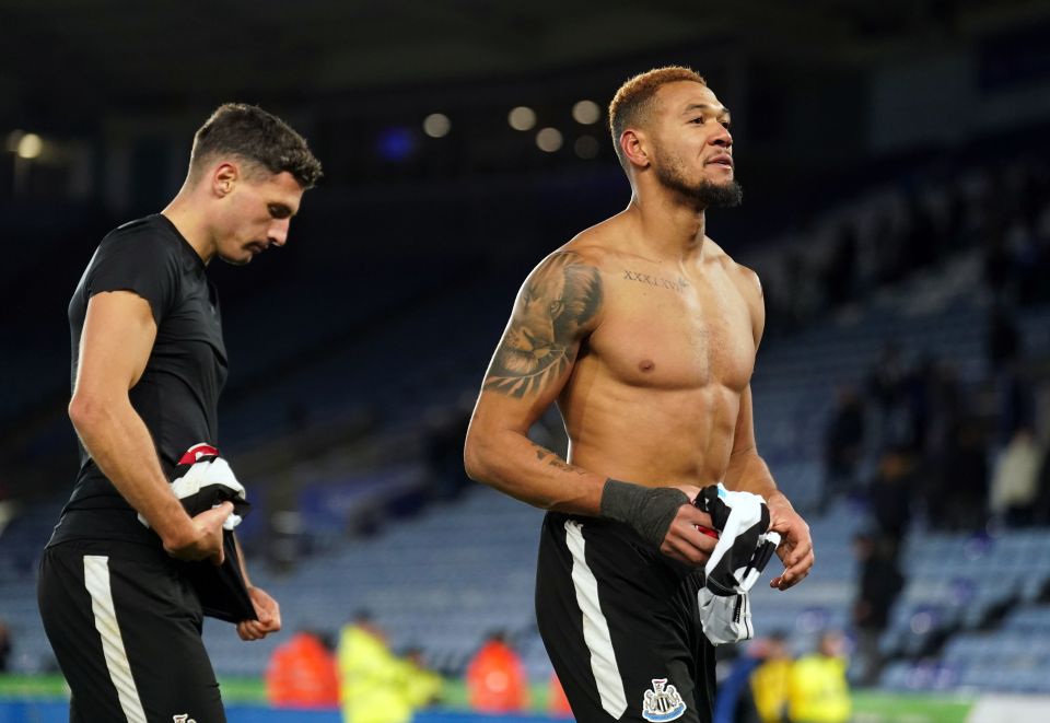 Joelinton scored as Newcastle beat Leicester 3-0