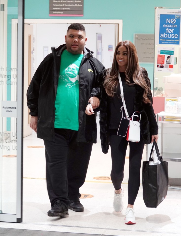 She had taken her son to a medical appointment and had a huge smile on her face