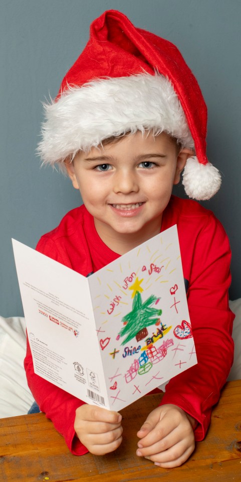 Our youngest winner, Stanley Deamer, four, drew a Christmas tree surrounded by presents