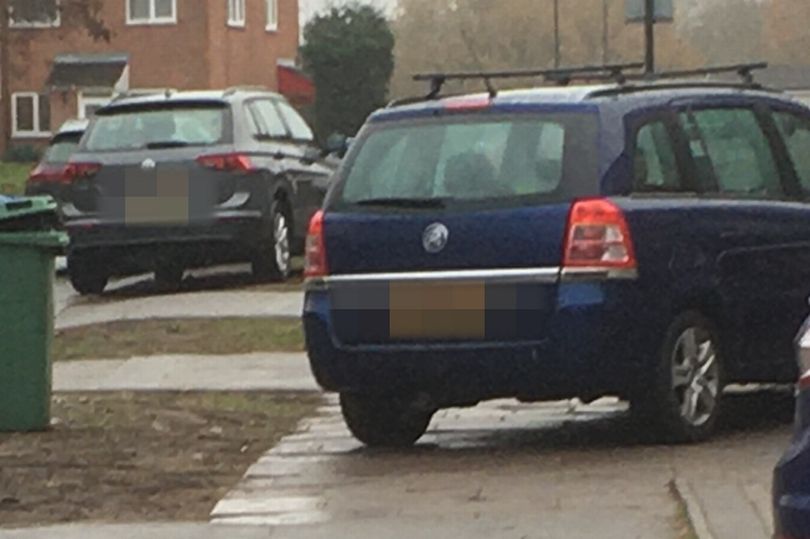 A resident was left fuming after his neighbours allegedly parked on the pavement