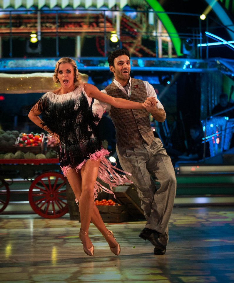 Davood Ghadami and Nadiya Bychkova competing on Strictly Come Dancing in 2017