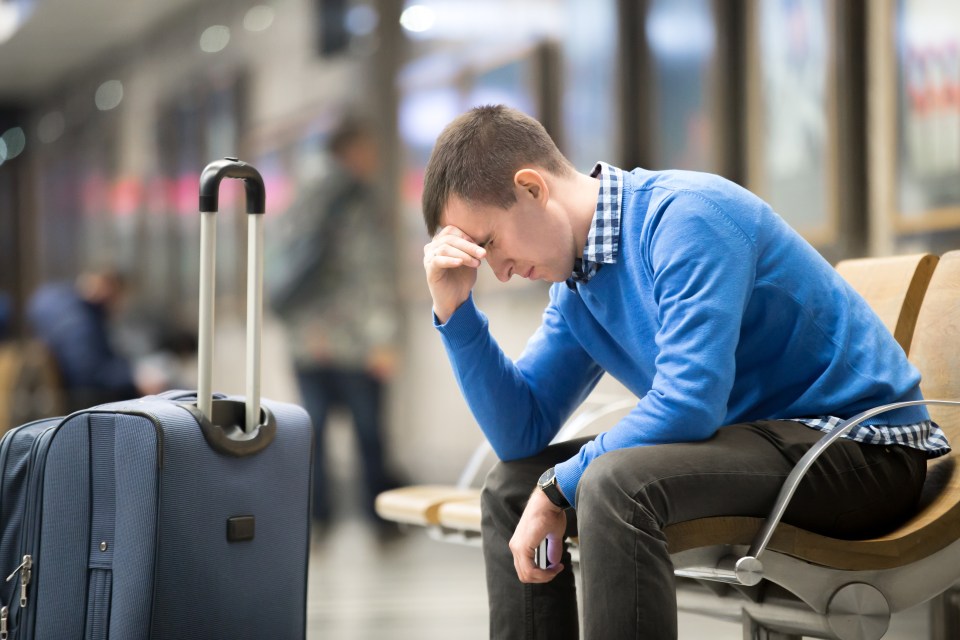 The man became very angry after his wife's oversized bag cost her £40 (stock image)