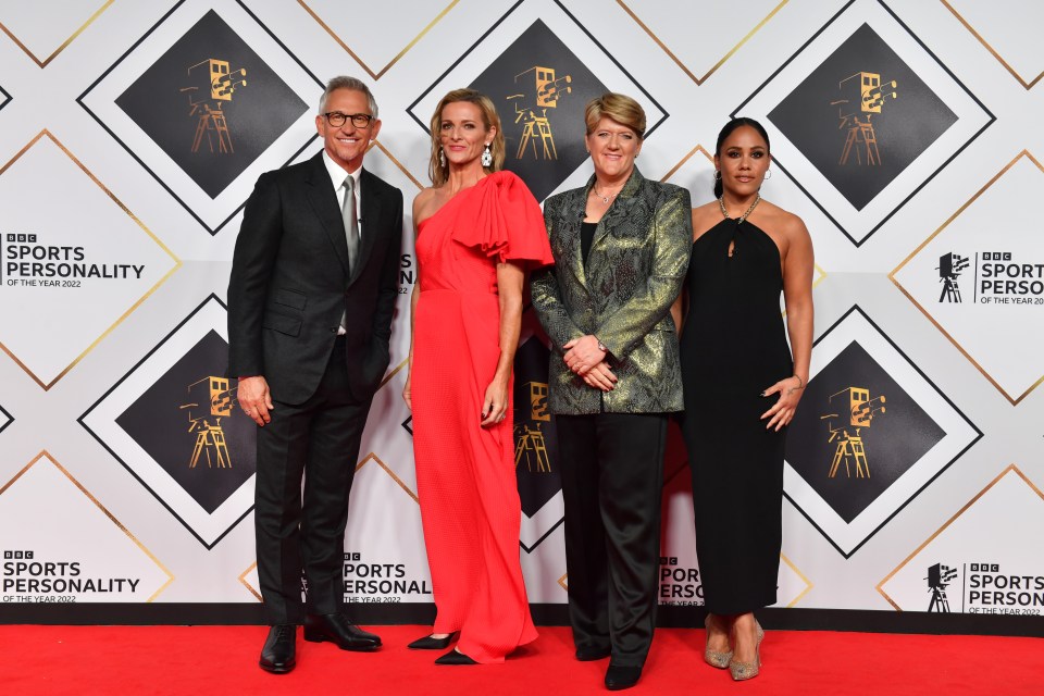 Gary Lineker, Gabby Logan, Clare Balding and Scott will host the night