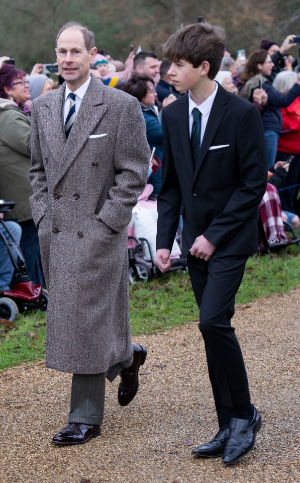 Prince Edward, Earl of Wessex, and James Viscount Severn attended the service, too