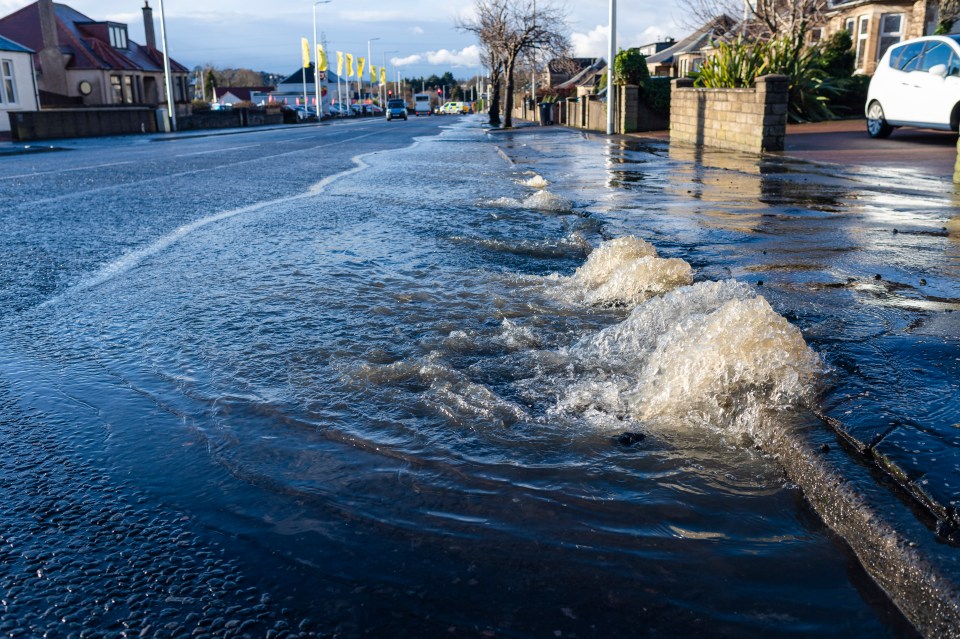 Flood roads in Scotland