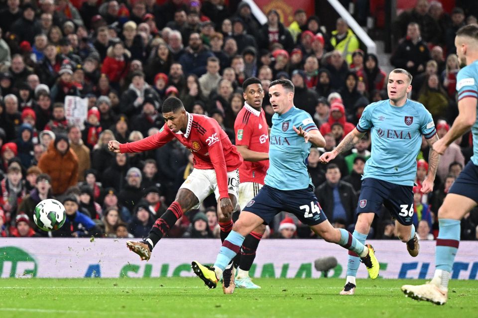 Marcus Rashford scored a brilliant solo goal in the Carabao Cup win over Burnley