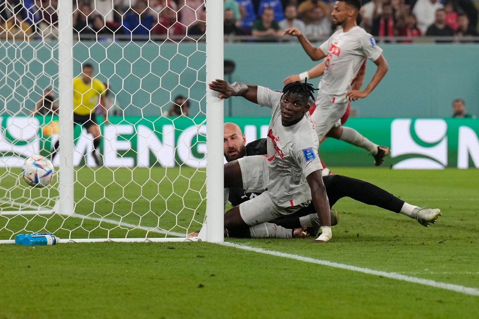 Breel Embolo levelled for Switzerland shortly before half-time