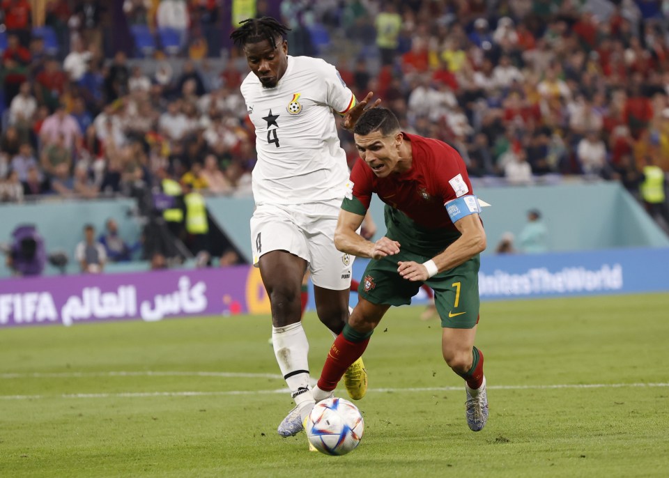 Cristiano Ronaldo won a controversial penalty in their win over Ghana