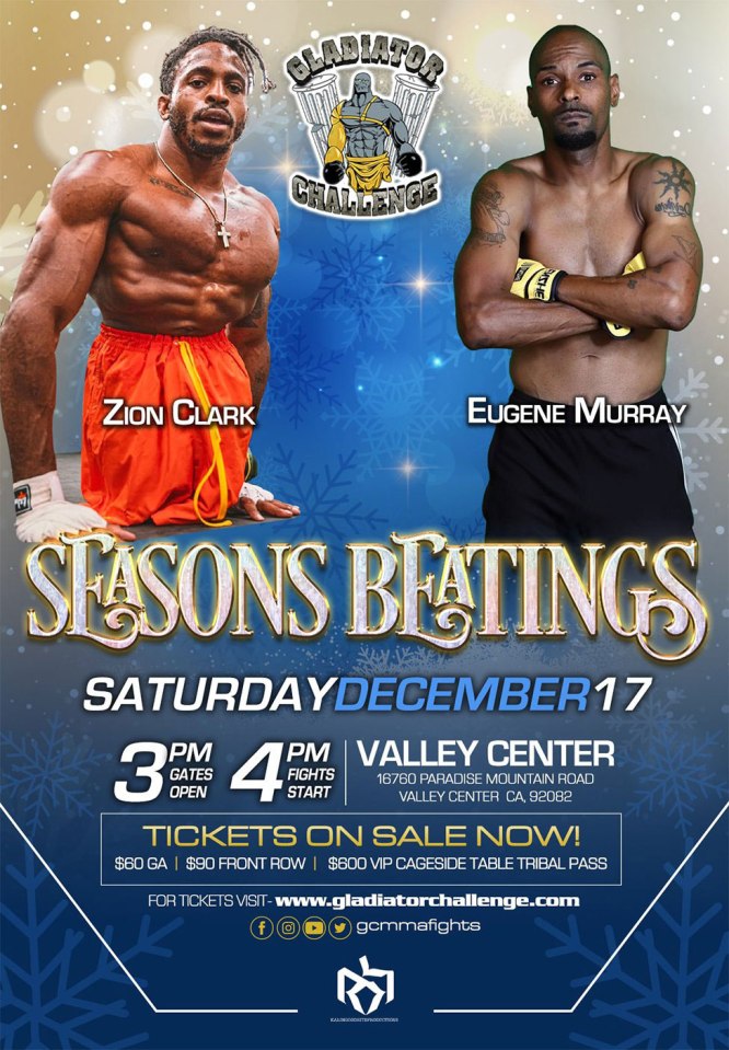 Zion Clark makes his MMA debut against Eugene Murray