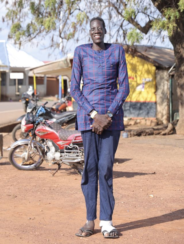 Unverified reports claimed Sulemana Abdul Samed could be 9ft 6in