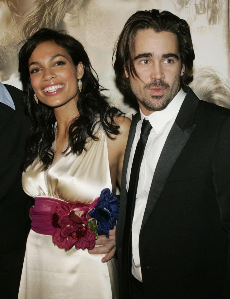 Colin with actress Rosario Dawson