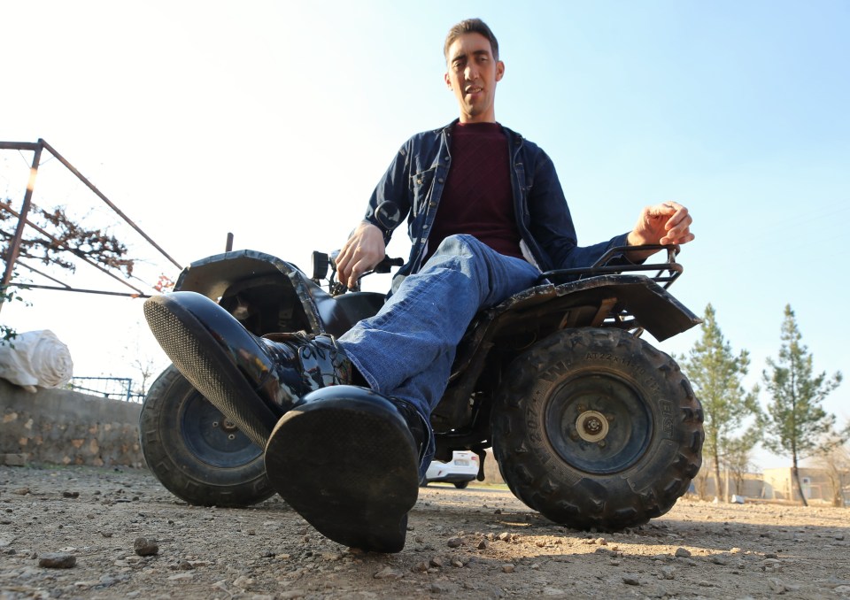 Farmer Sultan makes a quad bike look like a child's toy