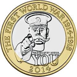 The 2014 First World War Army £2 coin can also make you a mint if it has a certain error