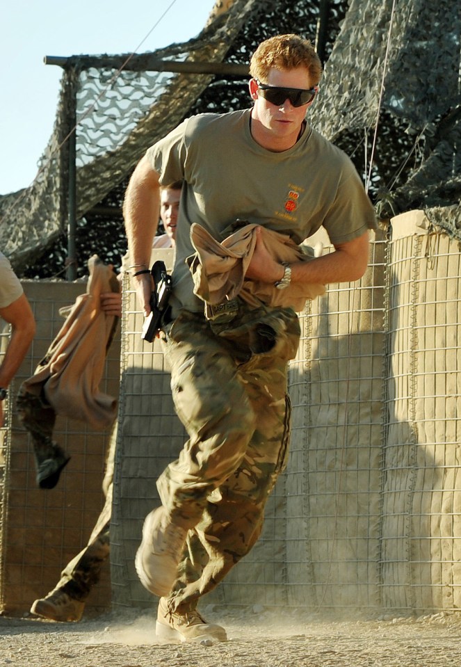 Prince Harry at Camp Bastion in Afghanistan