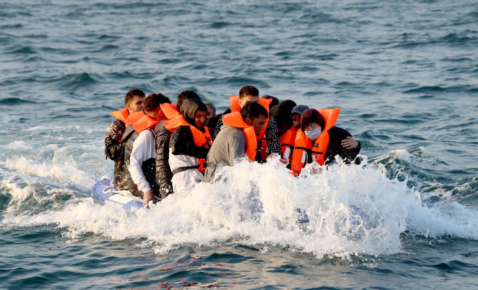 A record 45,756 migrants reached Britain by small boat last year — of which 38,881 came after the Navy were on patrol