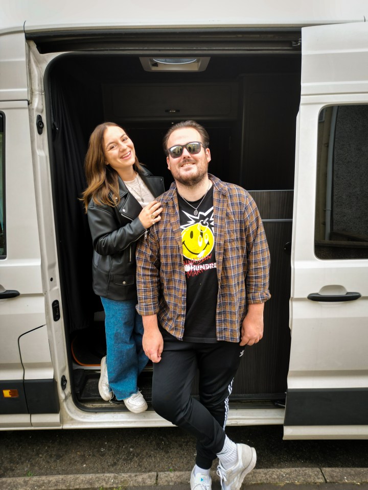 Kirsten Robertson and Lewis Cullen live full-time in a van